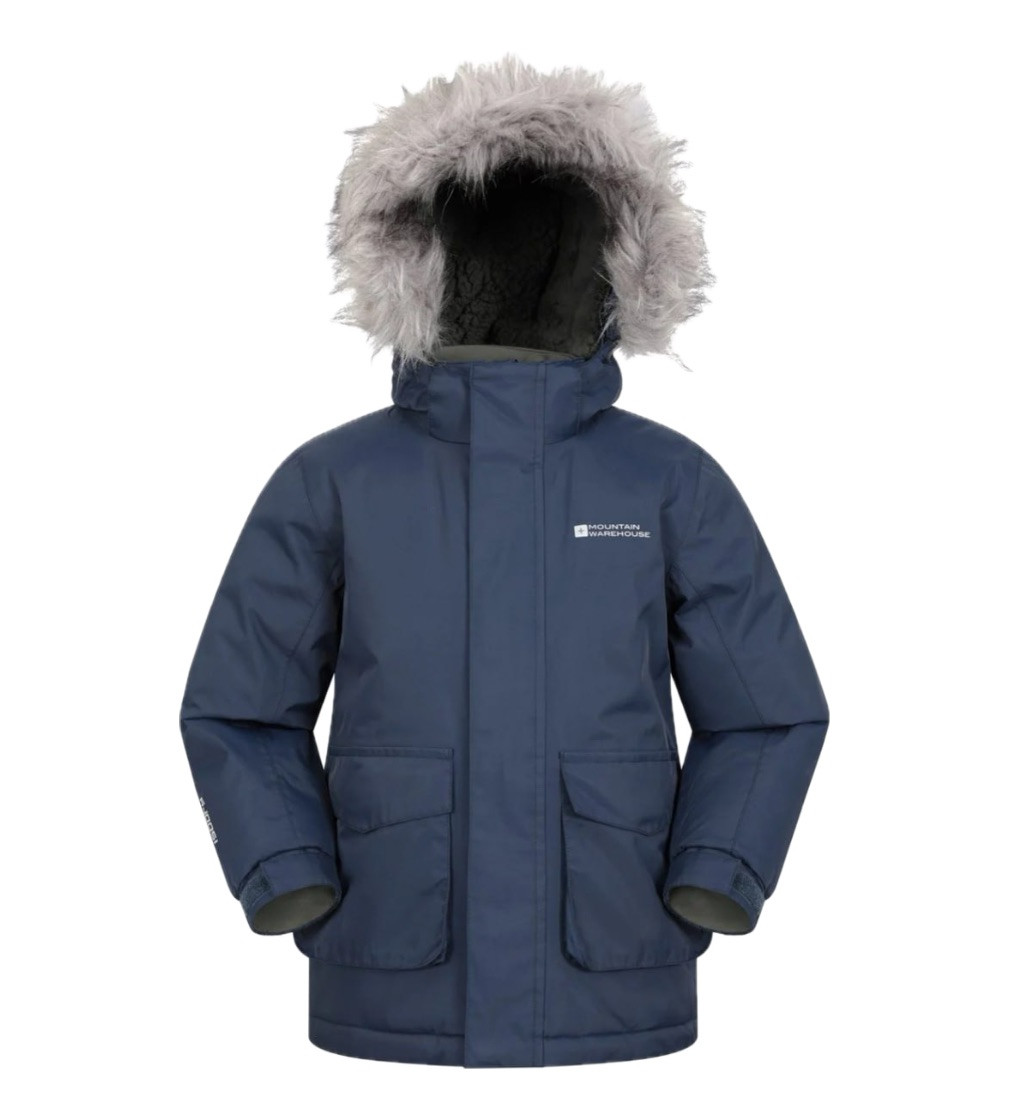 Купить Парка Mountain Warehouse Ranger Plain Kids Water Resistant Jacket Indigo - фото 1