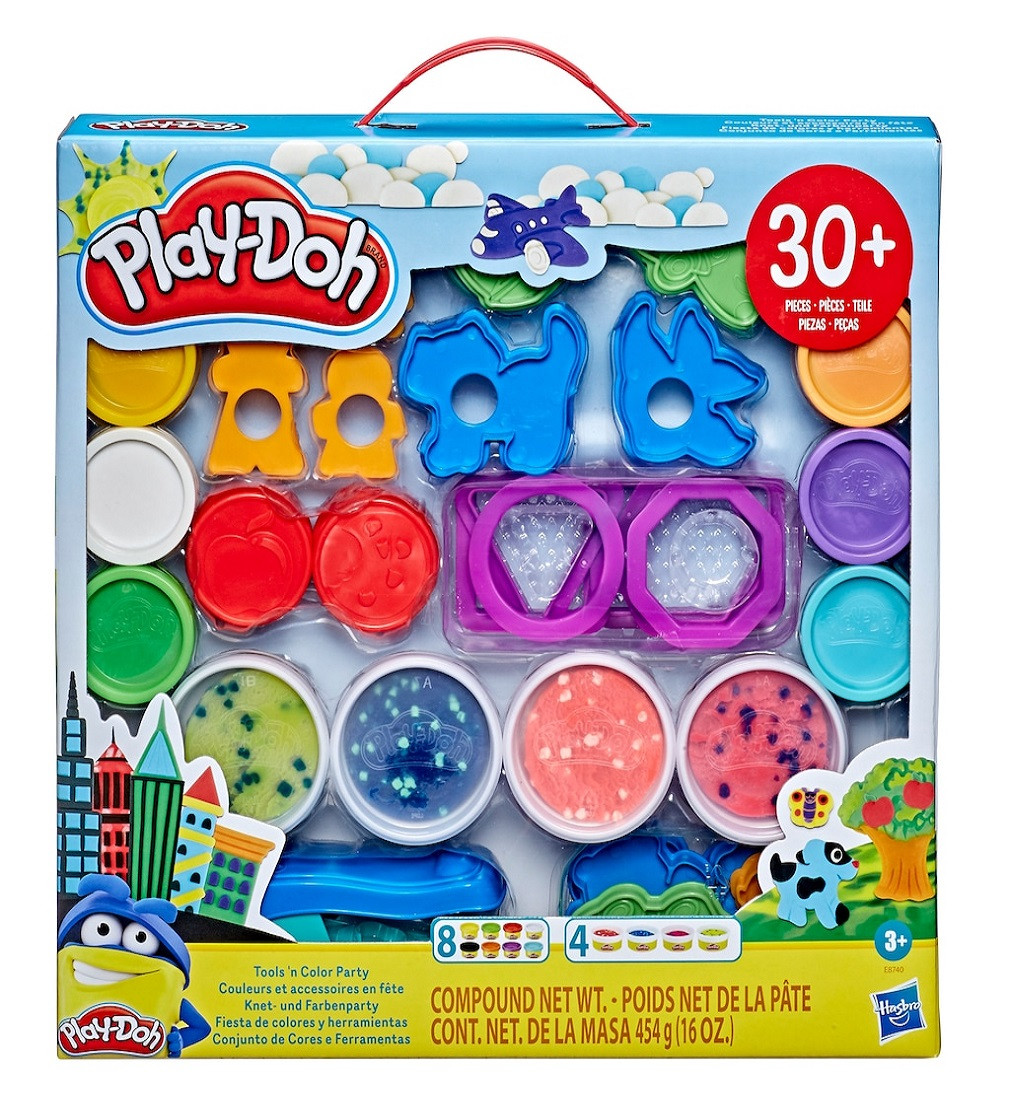 Купить Большой набор для лепки Play-Doh® Tools n' Color Party Set 30+ pieces - фото 1