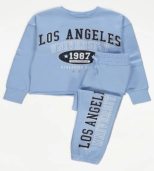 Купить Костюм George Blue LA University Sweatshirt and Joggers - фото 1