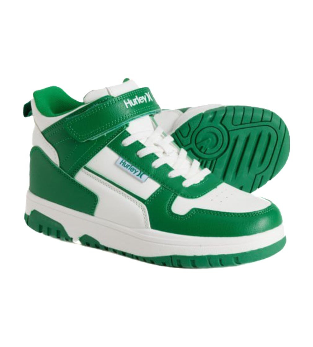 Купить Кроссовки Высокие Hurley Footwear Boys Carson High-Top Green/White - фото 1