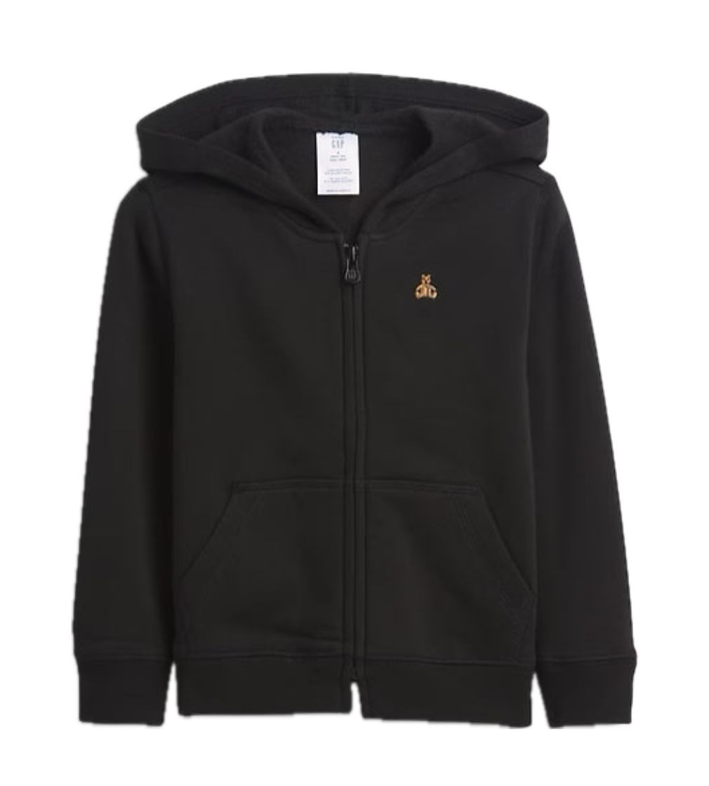 Купити Худі на флісі baby Gap Brannan Bear Fleece Zip Hoodie Black - фото 1