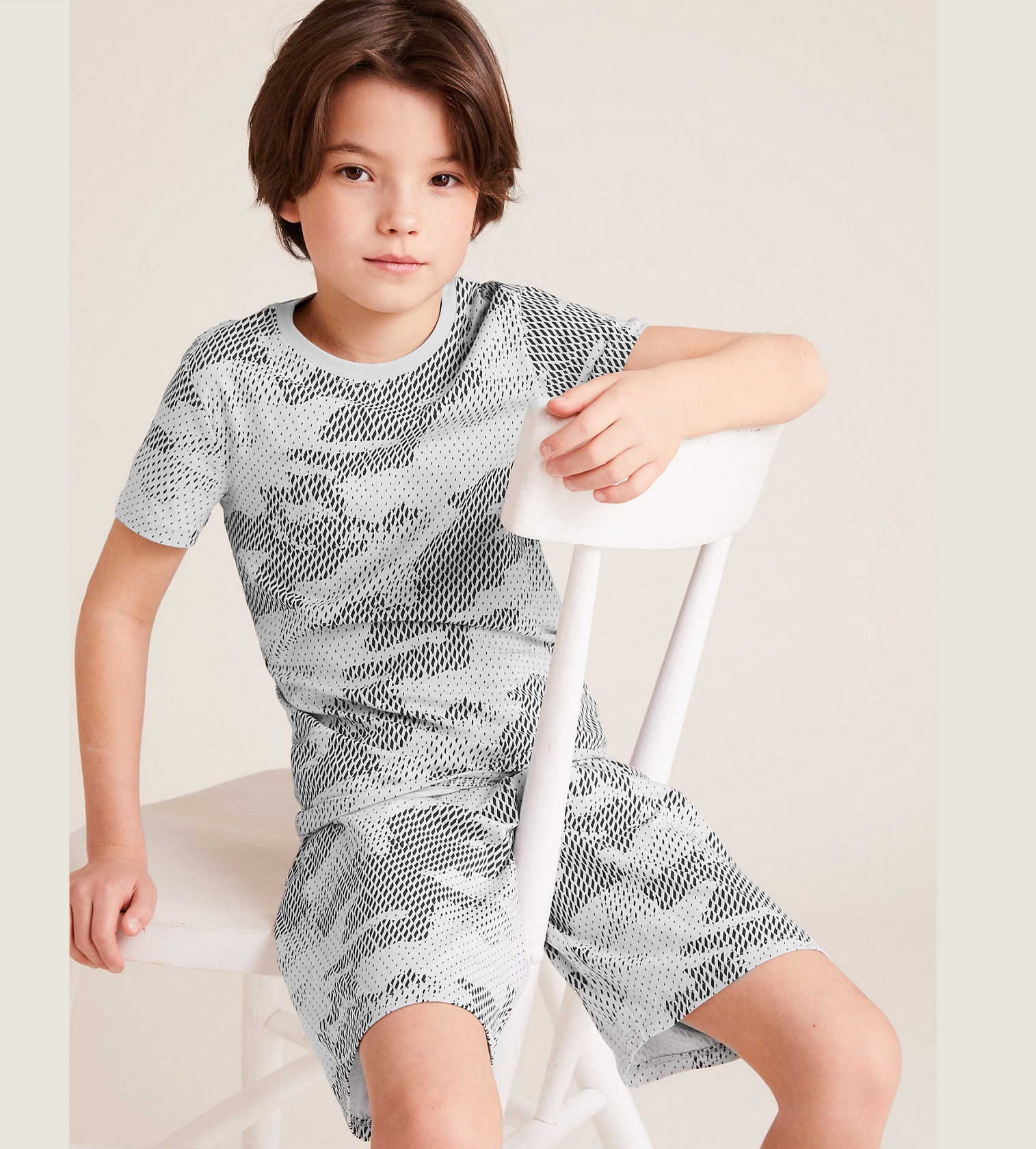 Купити Піжама M&S Cotton Camouflage Grey Mix - фото 1