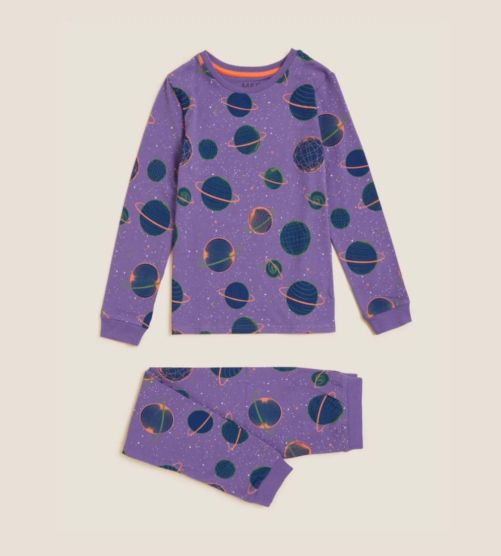 Купить Пижама Cotton M&S Space Purple Mix - фото 1