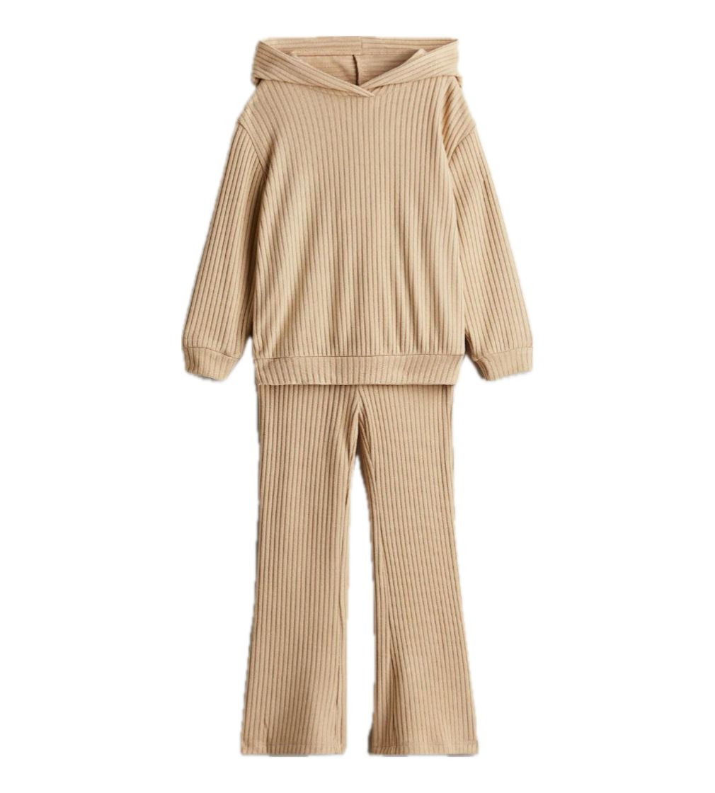 Купить Костюм H&M 2-piece hoodie and leggings set Beige Kids - фото 1
