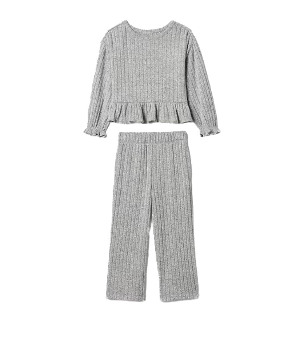 Купить Набор Gap Softspun Ruffle Rib Outfit Set grey - фото 1