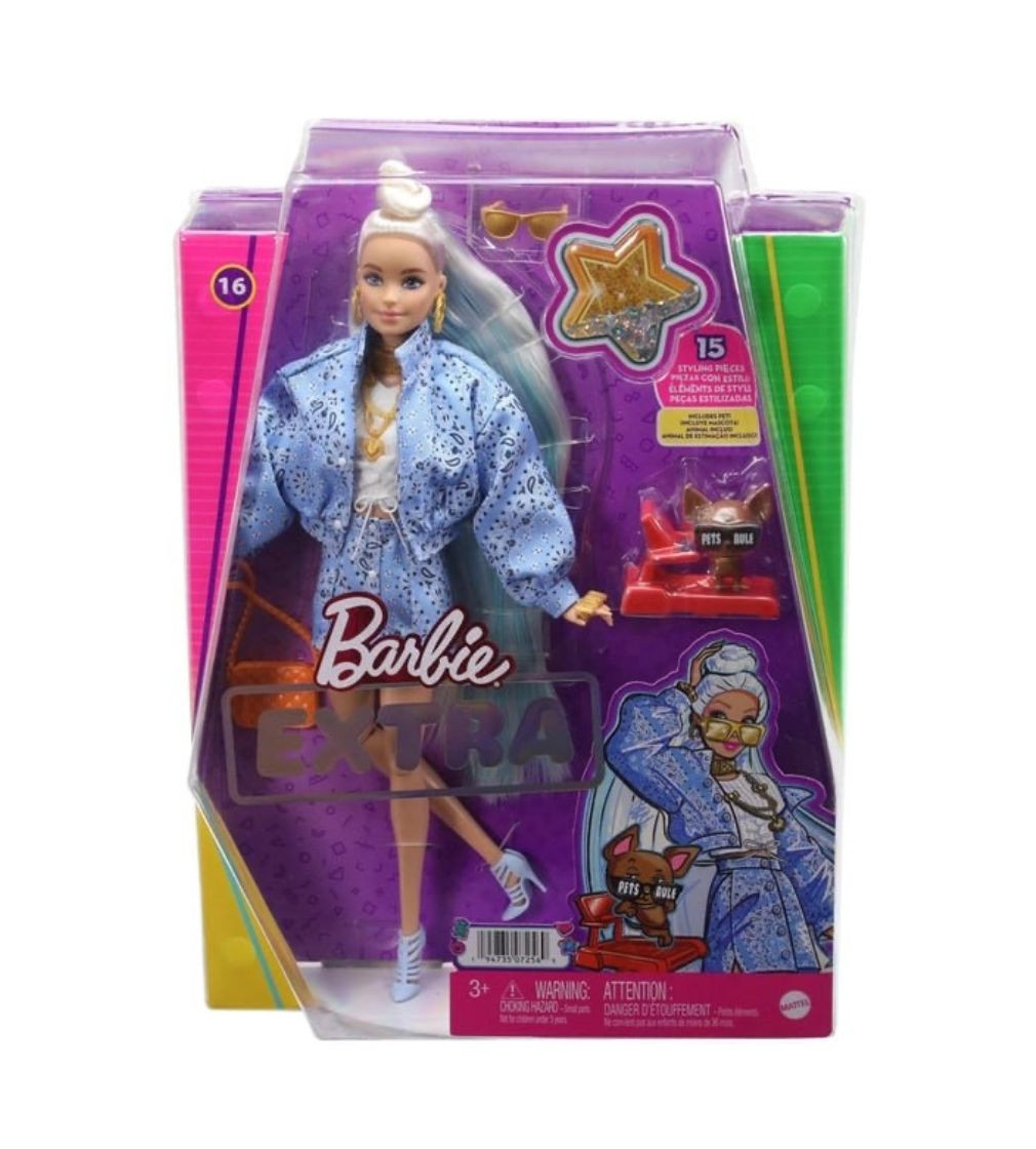 Купити Лялька Barbie Extra Блондинка з пучком на розпущеному волоссі - фото 1