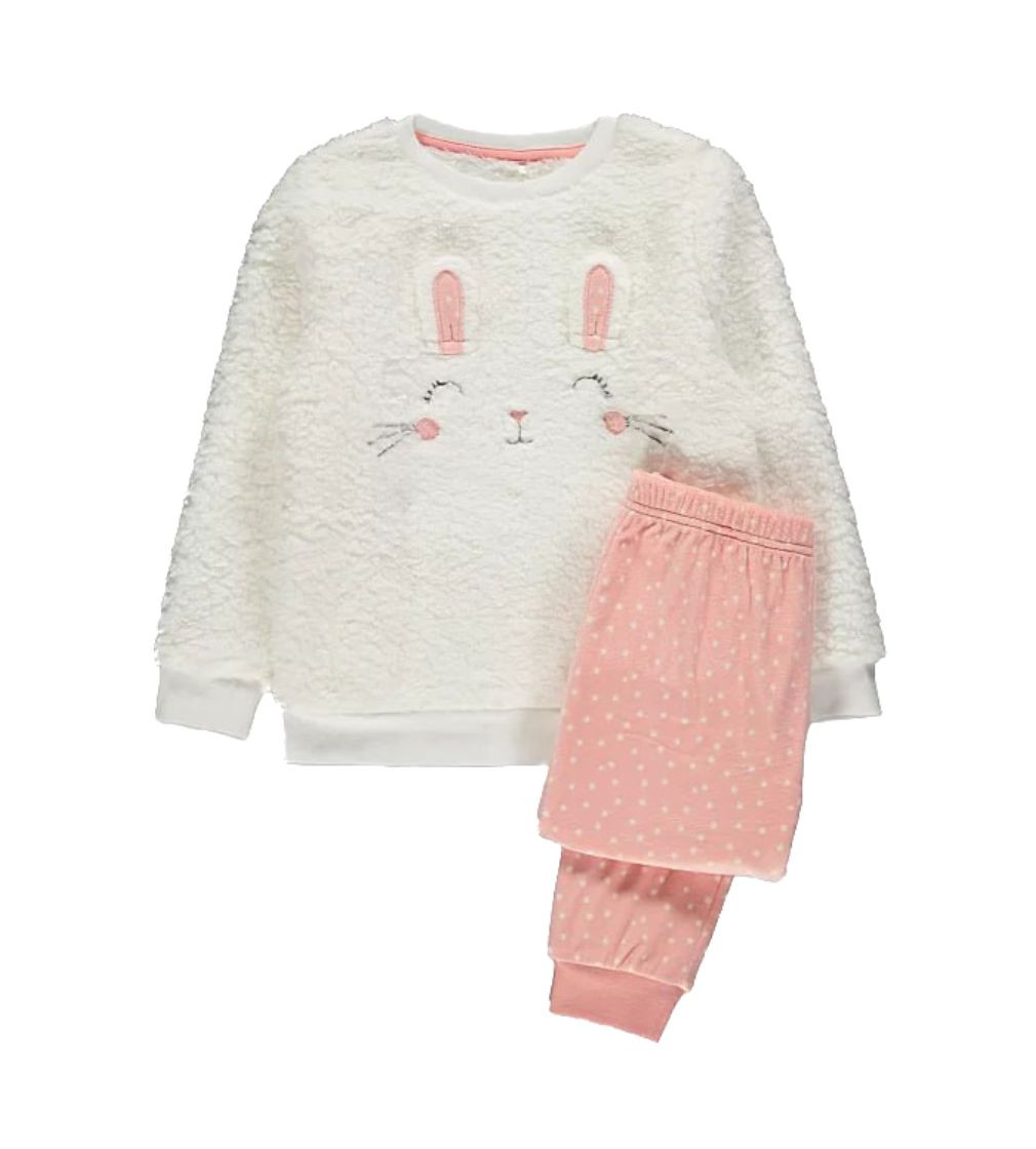 Купить Пижама Плюшевая George Pink Polka Dot Bunny Face Fleece - фото 1