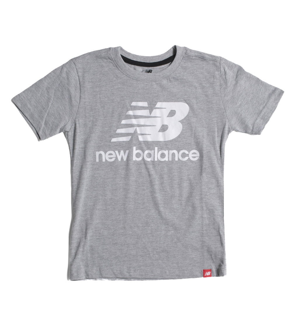 Купить Футболка NEW BALANCE Big Boys Printed Logo Grey Heather - фото 1