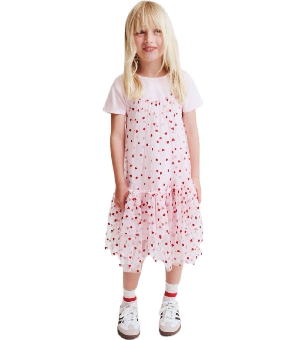 Купить Платье 2 в 1 Cotton On Kristen Dress Up Dress ballerina pink/hearts - фото 1