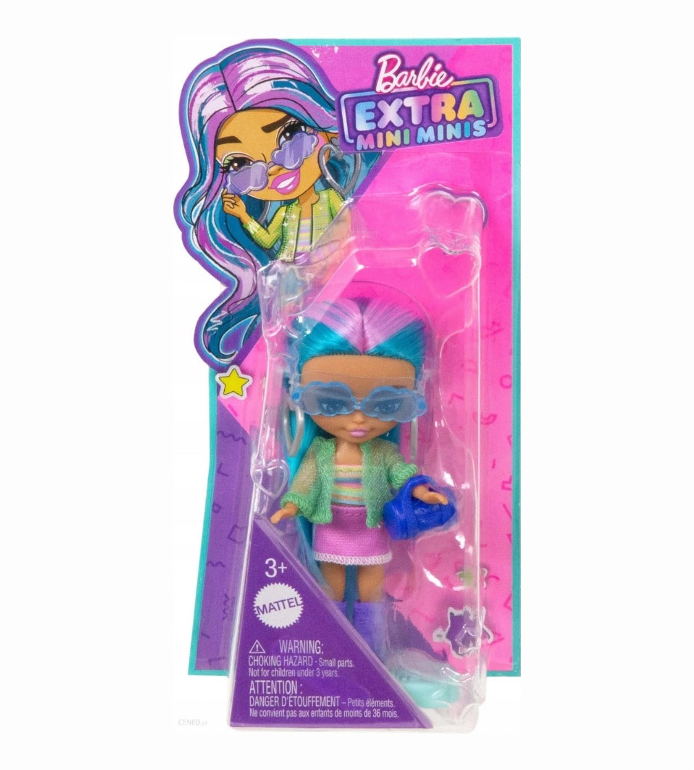 Купити Лялька Barbie Extra Mini Minis with Blue Hair - фото 1