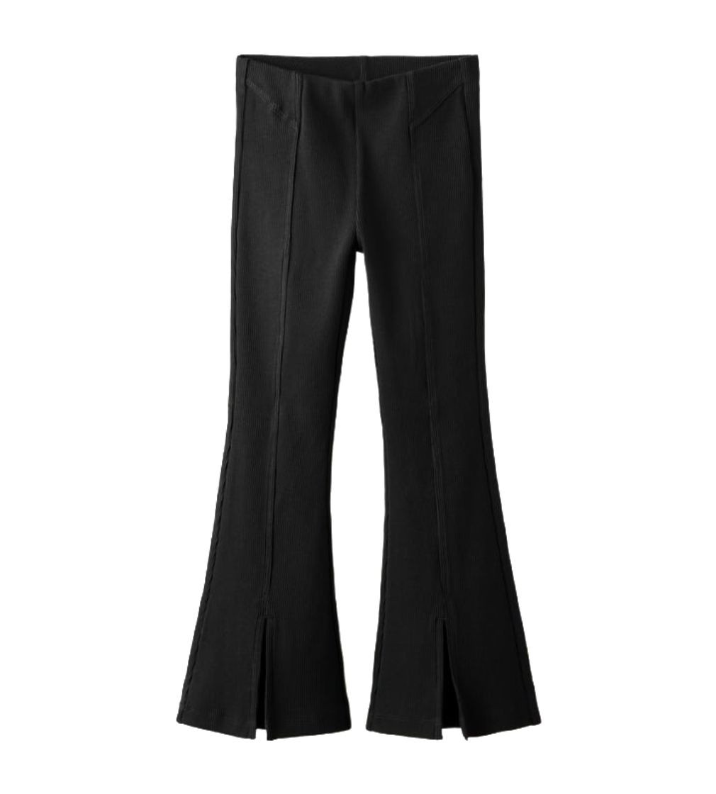 Купити Лосини Рубчик Zara Flared Black - фото 1