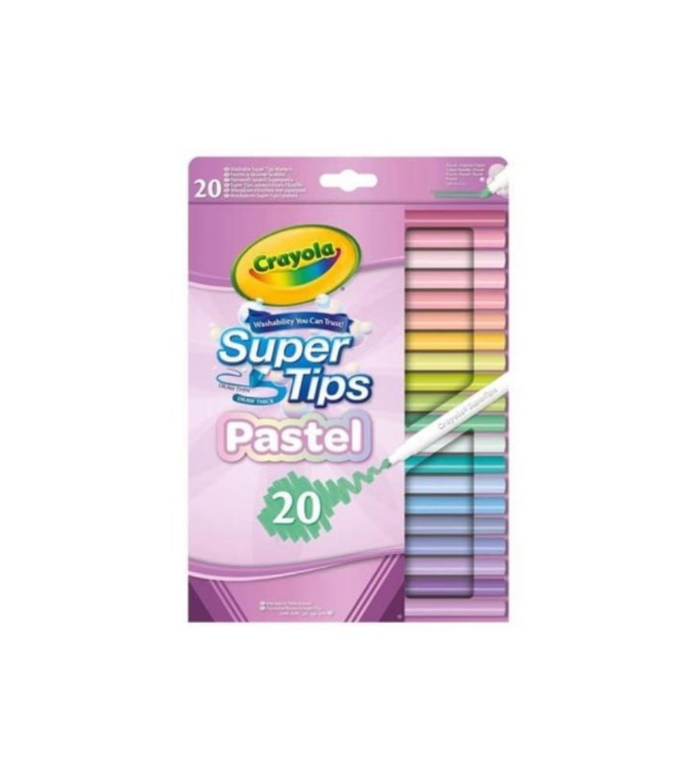 Купити Фломастери Crayola Super Tips Markers 58-7517 Пастельні кольори 20 шт - фото 1
