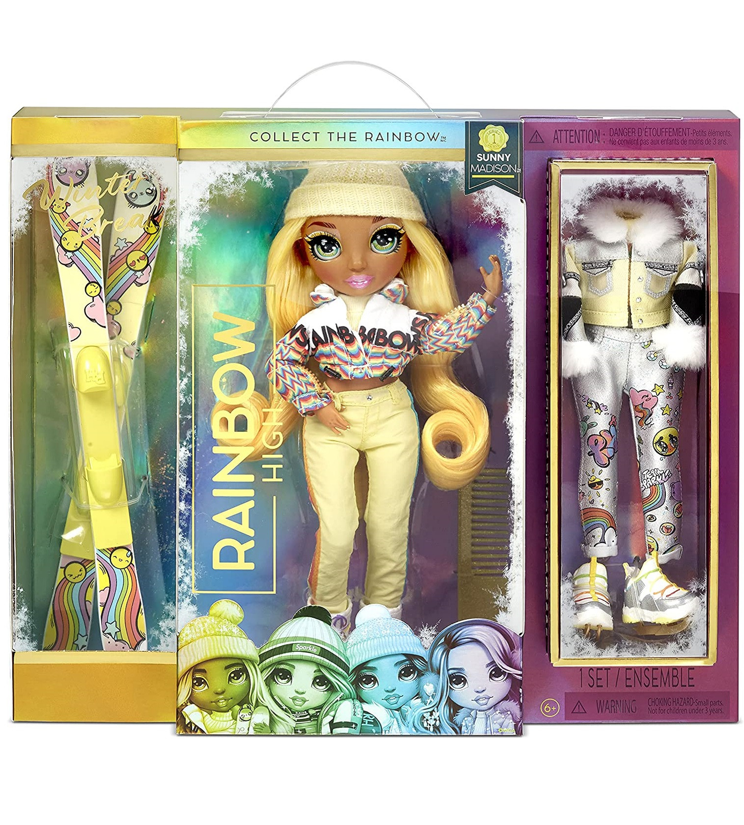 Купити Колекційна лялька набір Rainbow High серії "Winter Break", Санні Медісон - фото 1