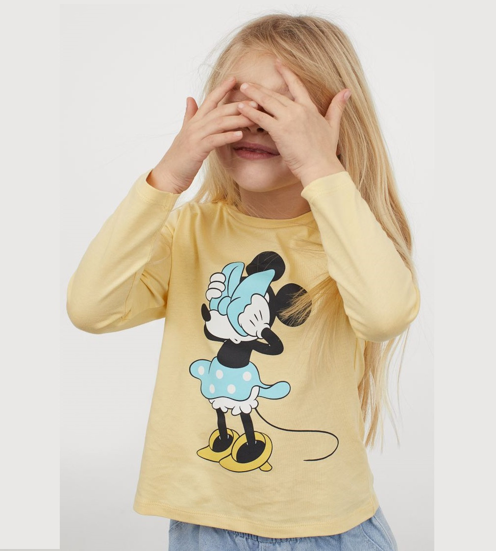 Купить Реглан H&M Disney Minnie Mouse Светло-желтый - фото 1