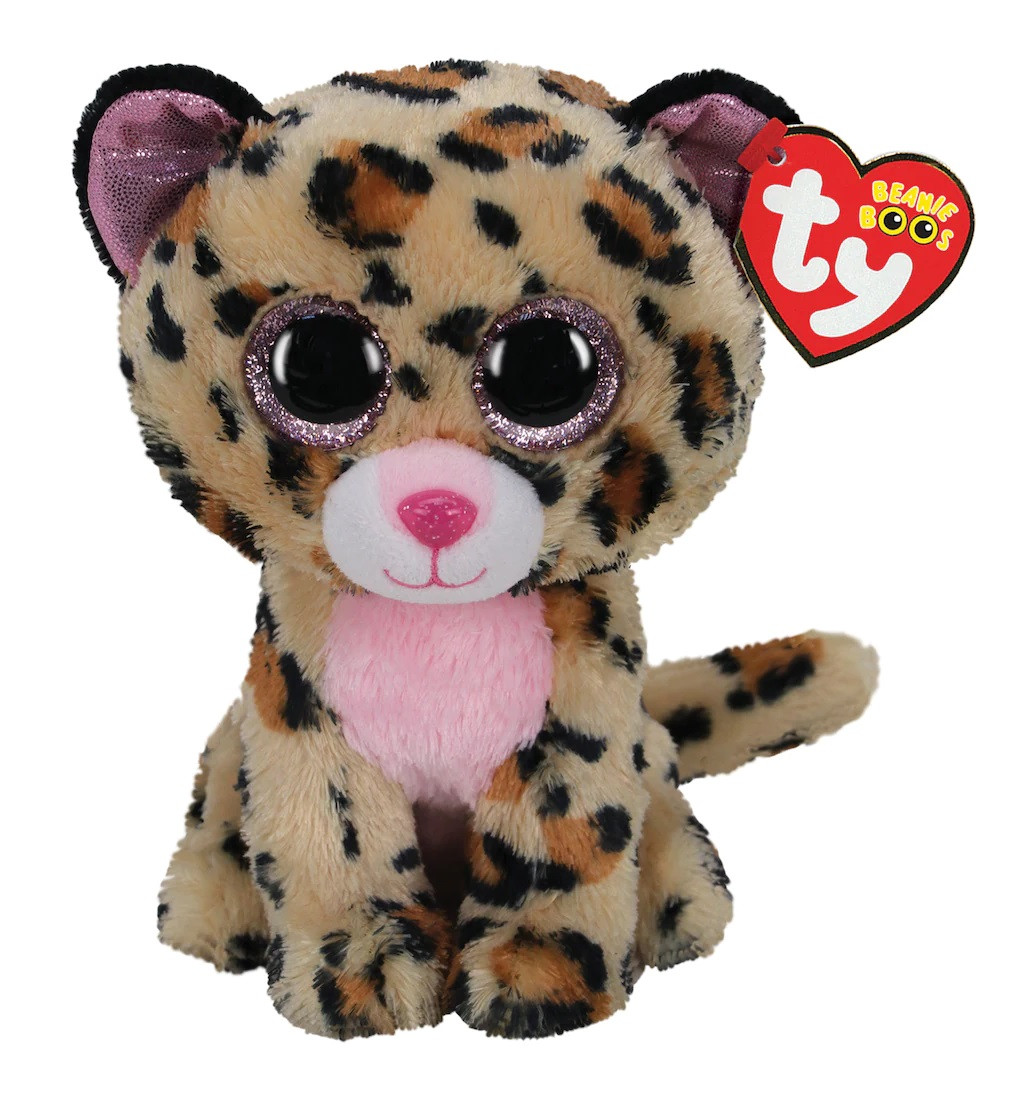 Купить Мягкая игрушка Ty Beanie Boos™ Livvie Brown & Pink Leopard, Regular - фото 1