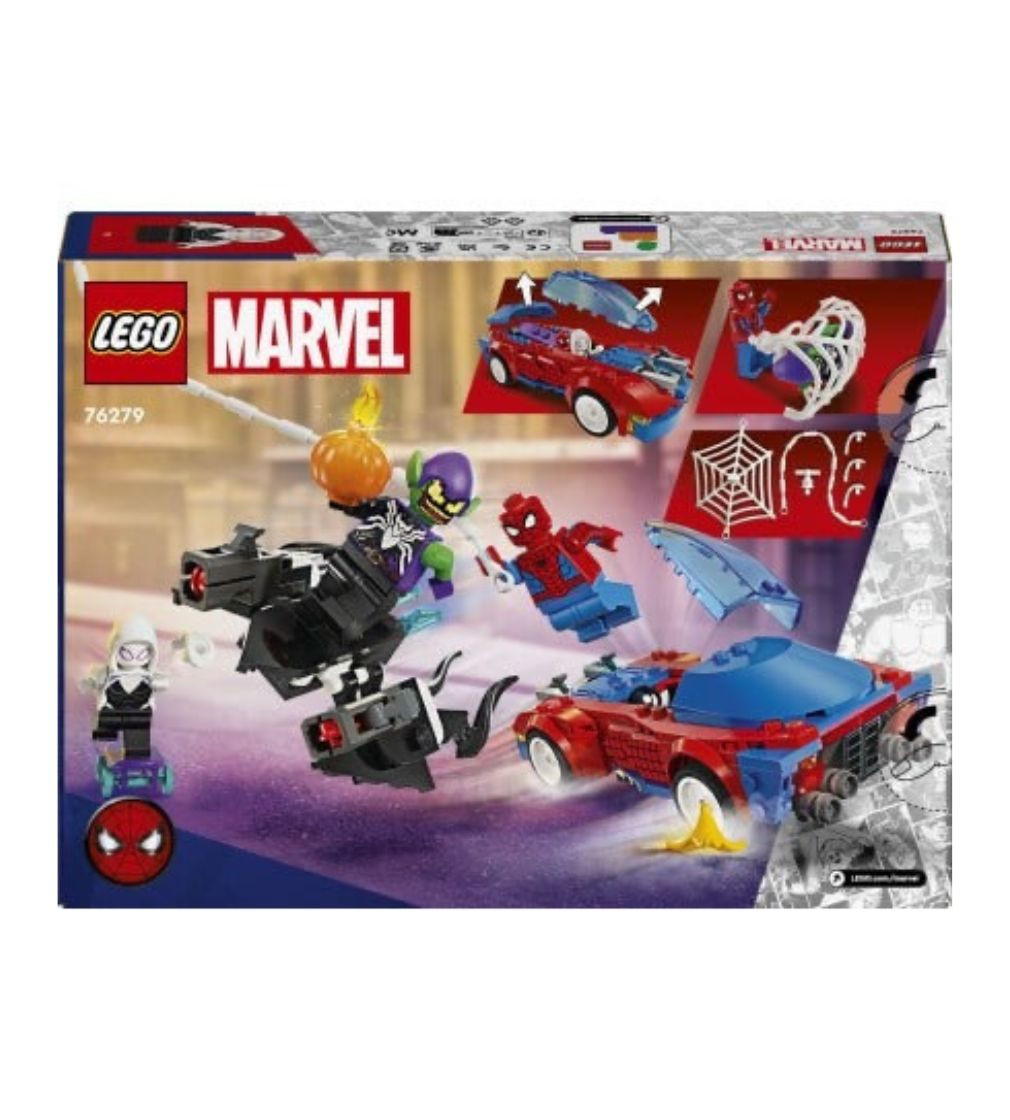 Купить Конструктор LEGO Marvel Автомобиль для гонки Человека-Паука и Зеленый Гоблин с ядом Венома (76279) - фото 1