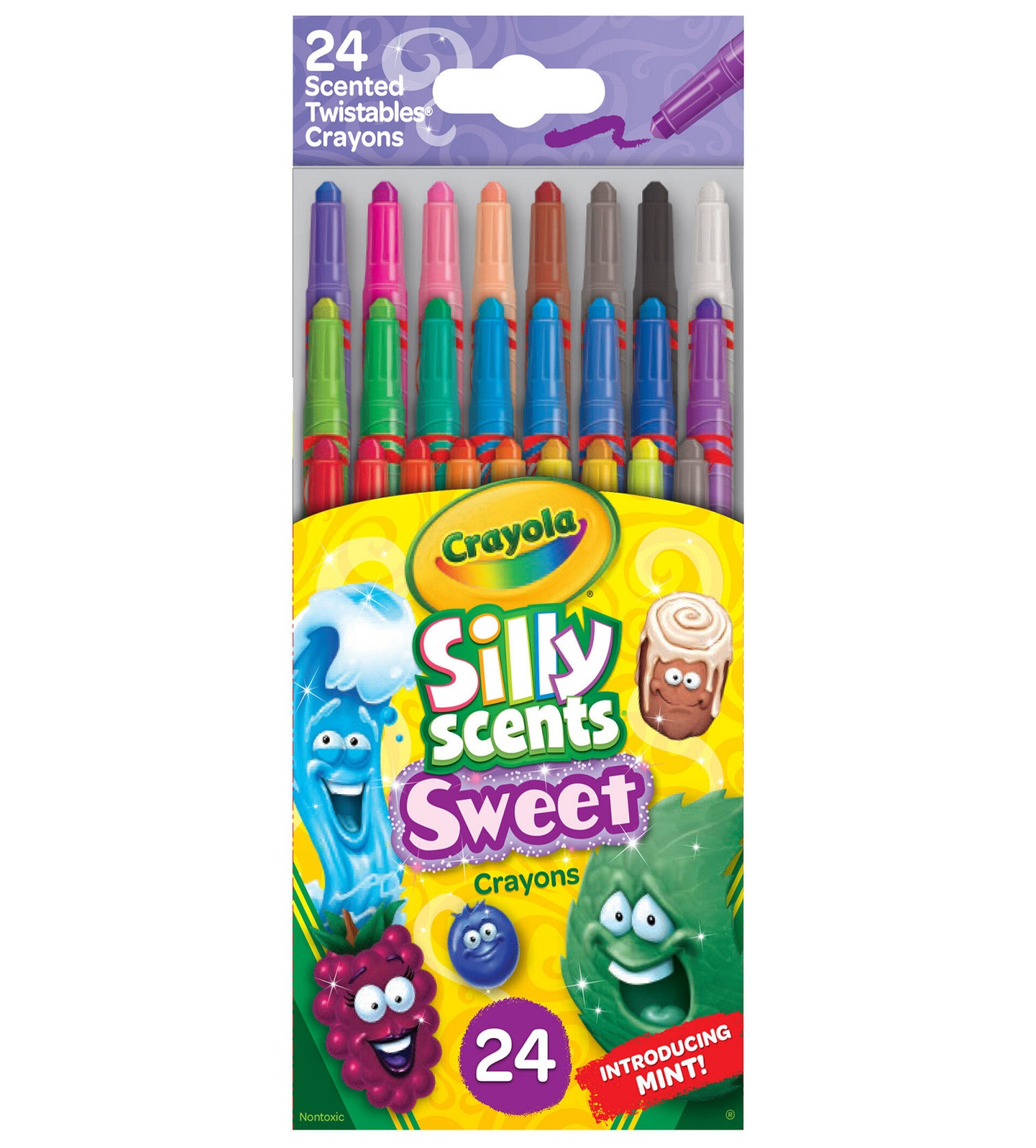 Купить Карандаши ароматные Crayola® Silly Scents ™ Mini Twistables®, 24шт - фото 1