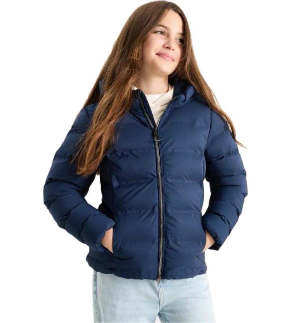 Купити Куртка C&A Girls Quilted jacket with hood - water-repellent Dark blue - фото 1