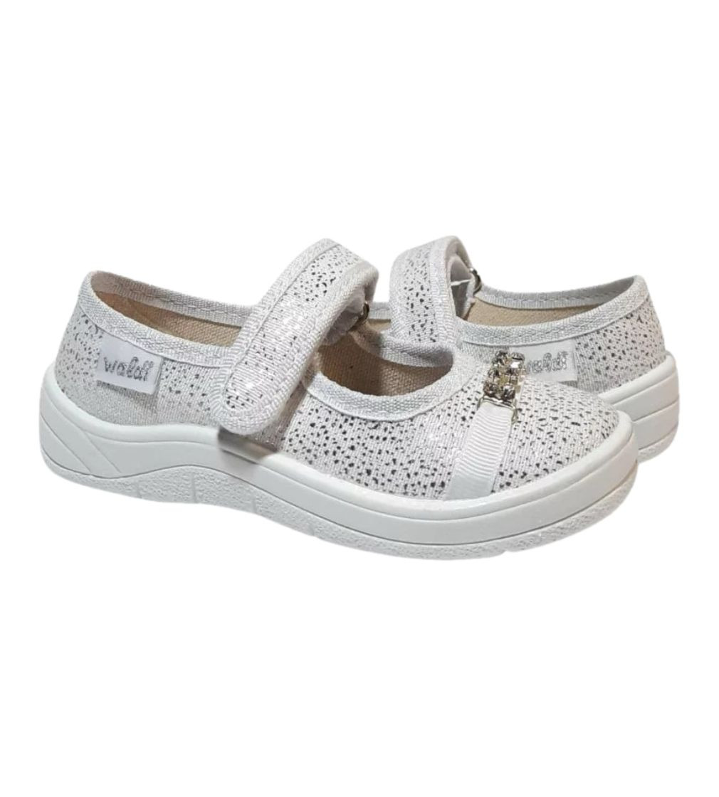 Тапочки Waldi Аліна Білий Стрази
