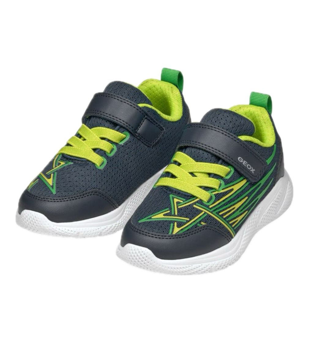 Купити Кросівки Geox Sprintye Navy/Lime Low Top Sneakers - фото 1