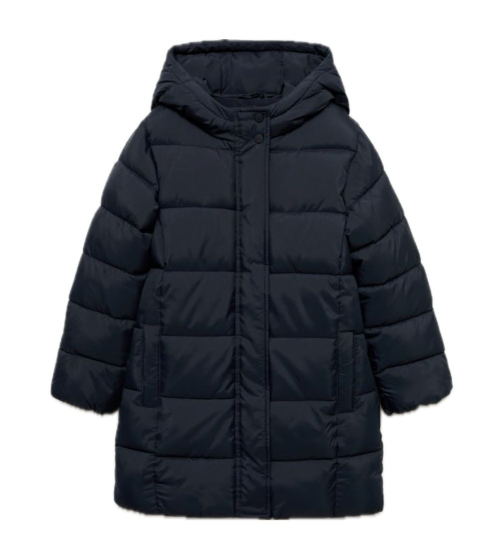Пальто Mango Anorak acolchado capucha Azul marino oscuro