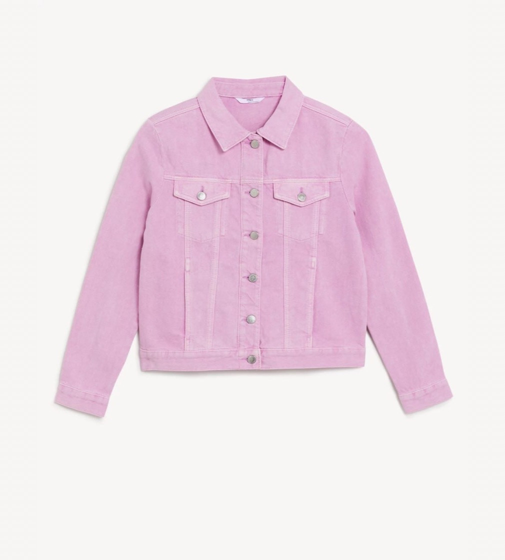 Купить Куртка джинсовая M&S Denim COLOUR Pink - фото 1