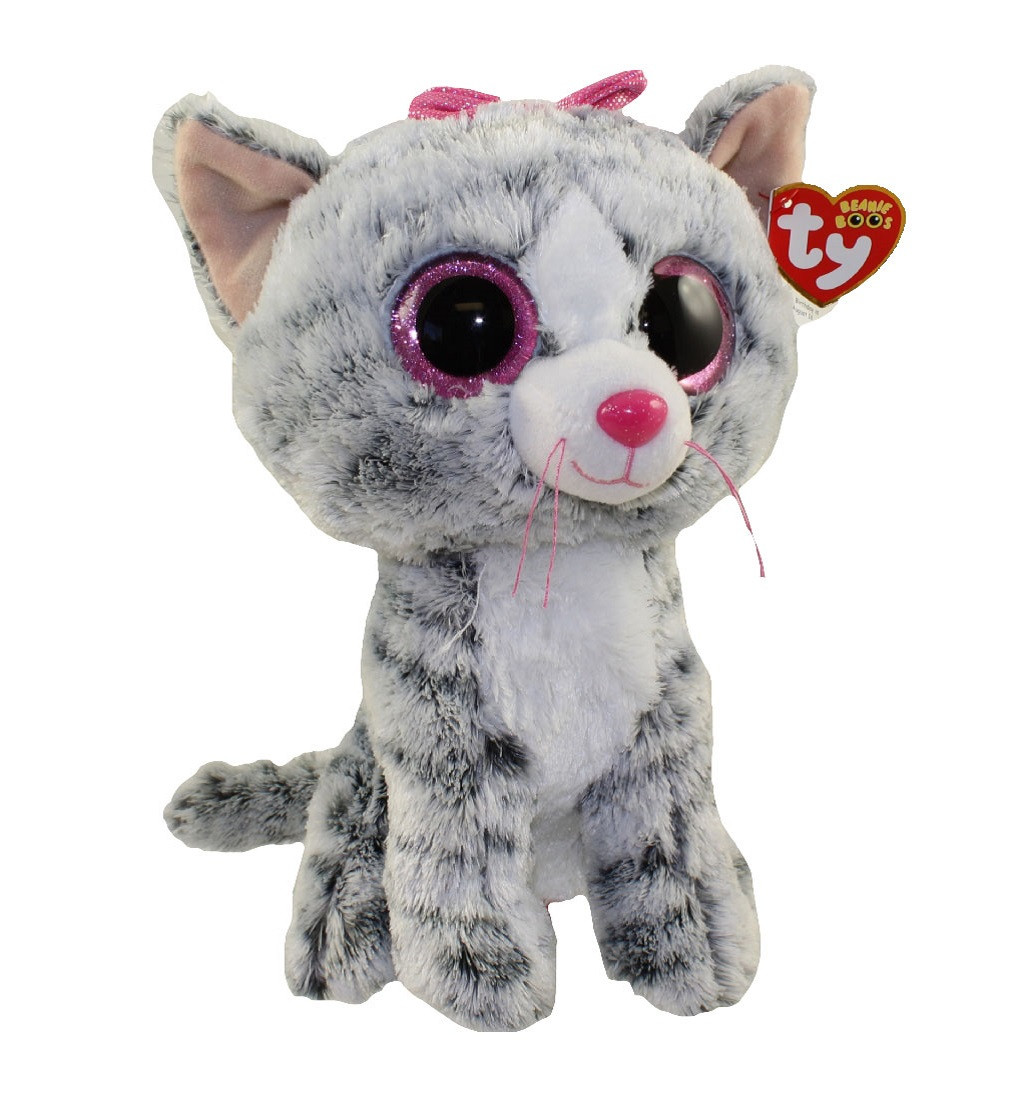 Купити М'яка іграшка Ty Beanie Boos ™ Gray Kiki Cat - фото 1