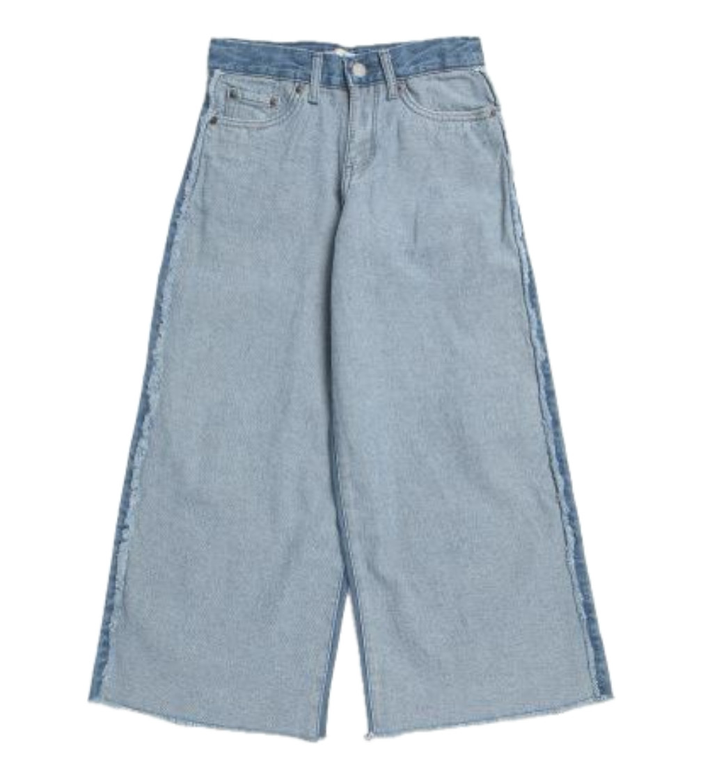 Купить Джинсы Levis Big Girls Wide Leg Jeans Denim Blue - фото 1