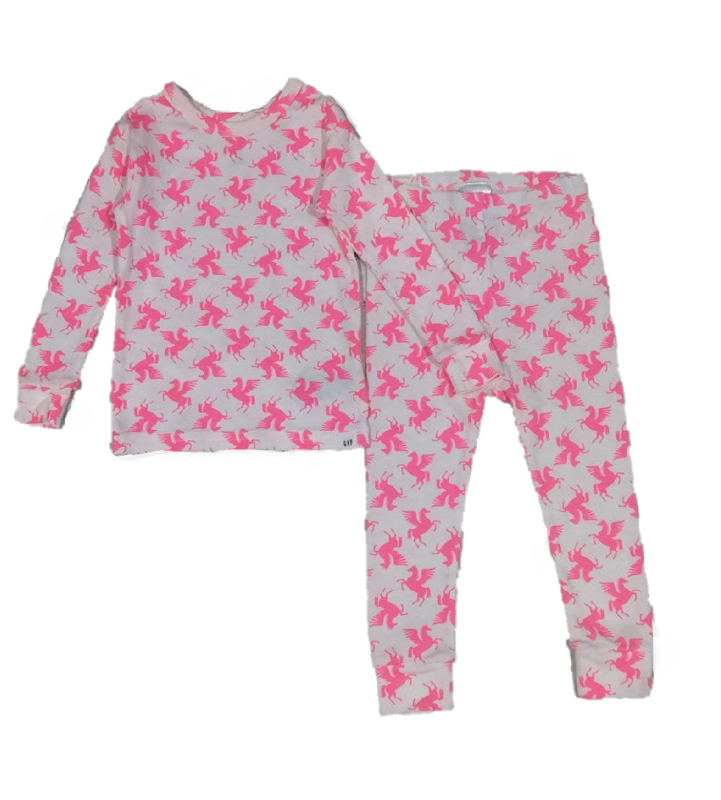 Піжама Gap Unicorn neon pink