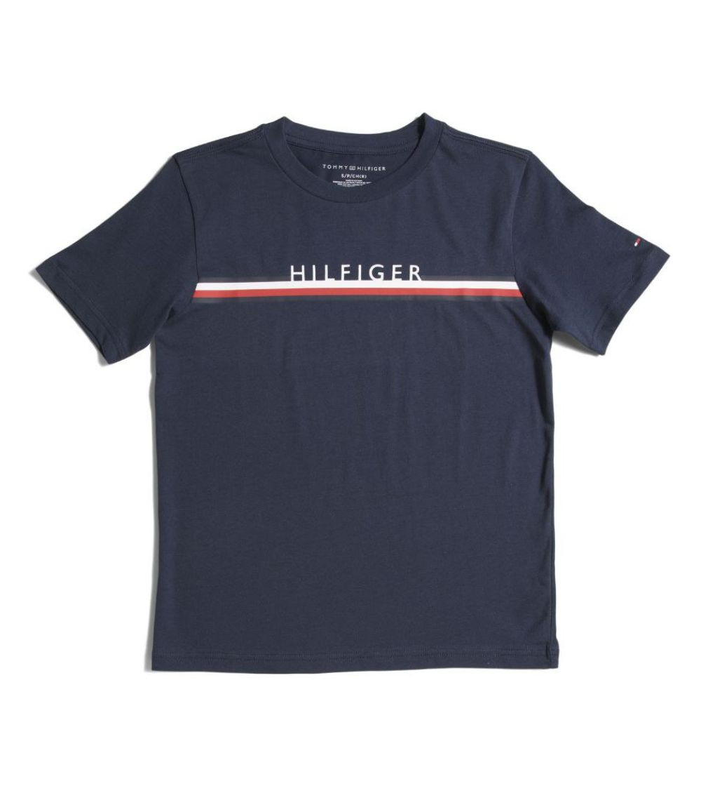 Купити Футболка Tommy Hilfiger Big Boys Signatture Navy - фото 1