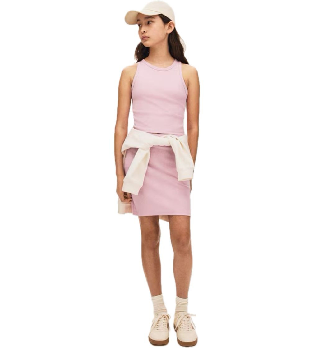 Купить Набор Рубчик H&M ribbed cotton Light pink - фото 1