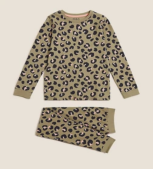 Купити Піжама M&S Cotton Rich Leopard Multi - фото 1