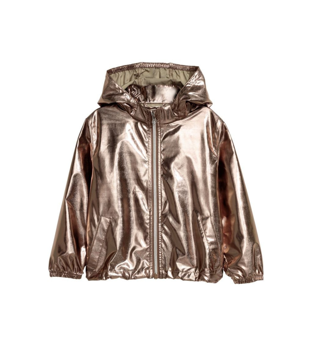 Купить Куртка H&M Shimmering metallic Rose gold-coloured - фото 1
