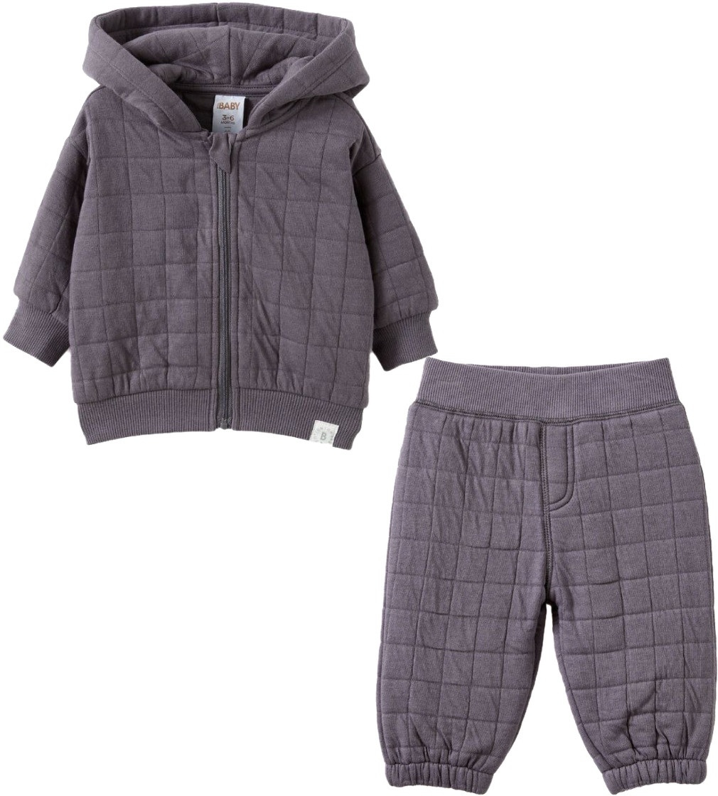 Купить Костюм Cotton On Quilted Zip Through Rabbit grey - фото 1
