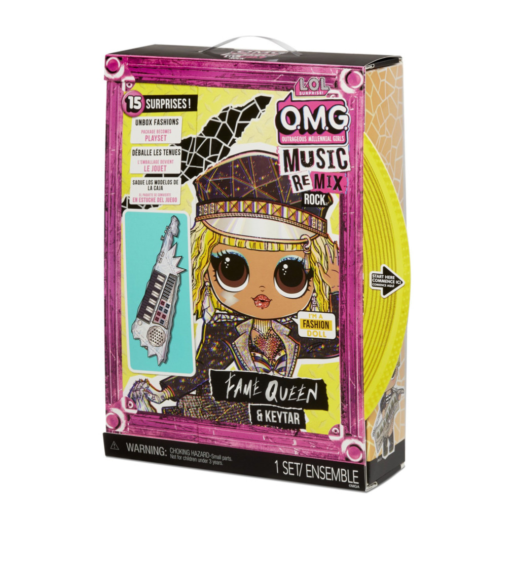 Купить Кукольный набор L.O.L. Surprise OMG Remix Rock Fame Queen ЛОЛ ОМГ Королева Сцены - фото 1
