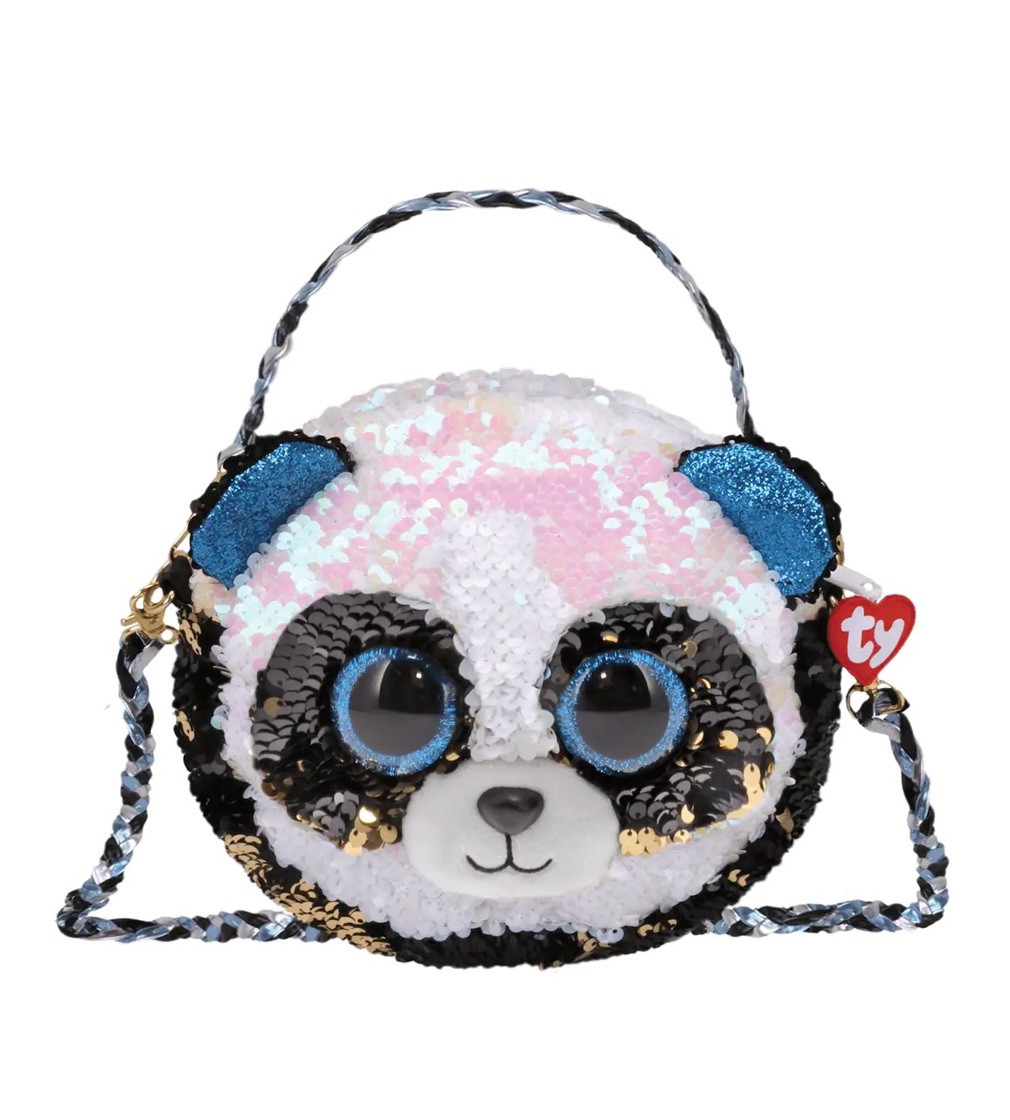 Купить Сумочка с пайетками Ty Fashion Bamboo Black & White Panda - фото 1