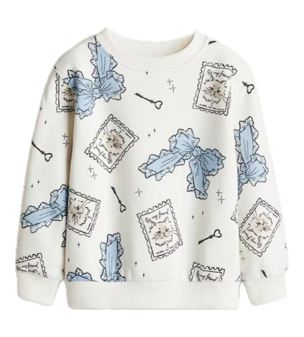 Купить Свитшот H&M Sweatshirt - White/patterned - фото 1