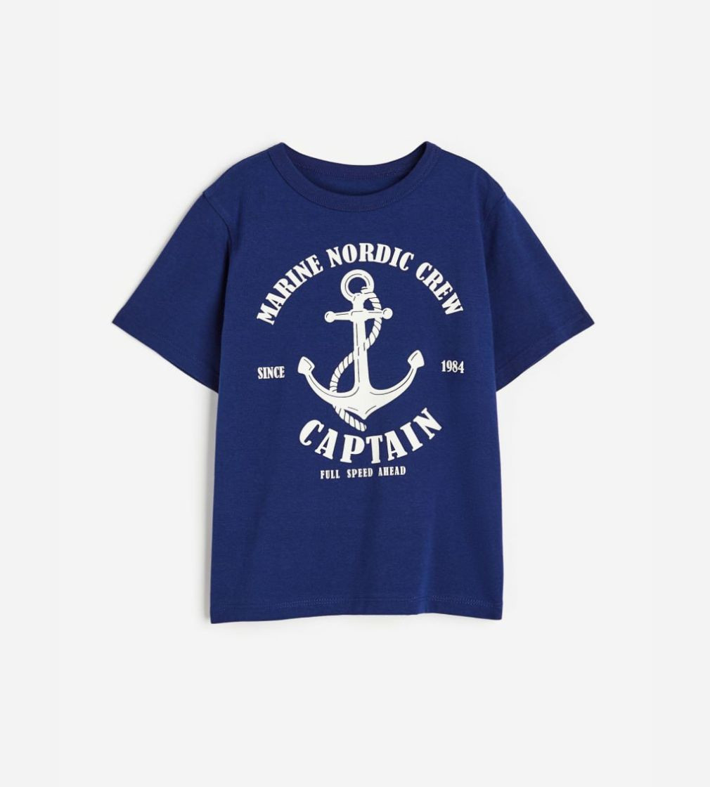 Купить Футболка H&M Niebieski/Marine nordic - фото 1