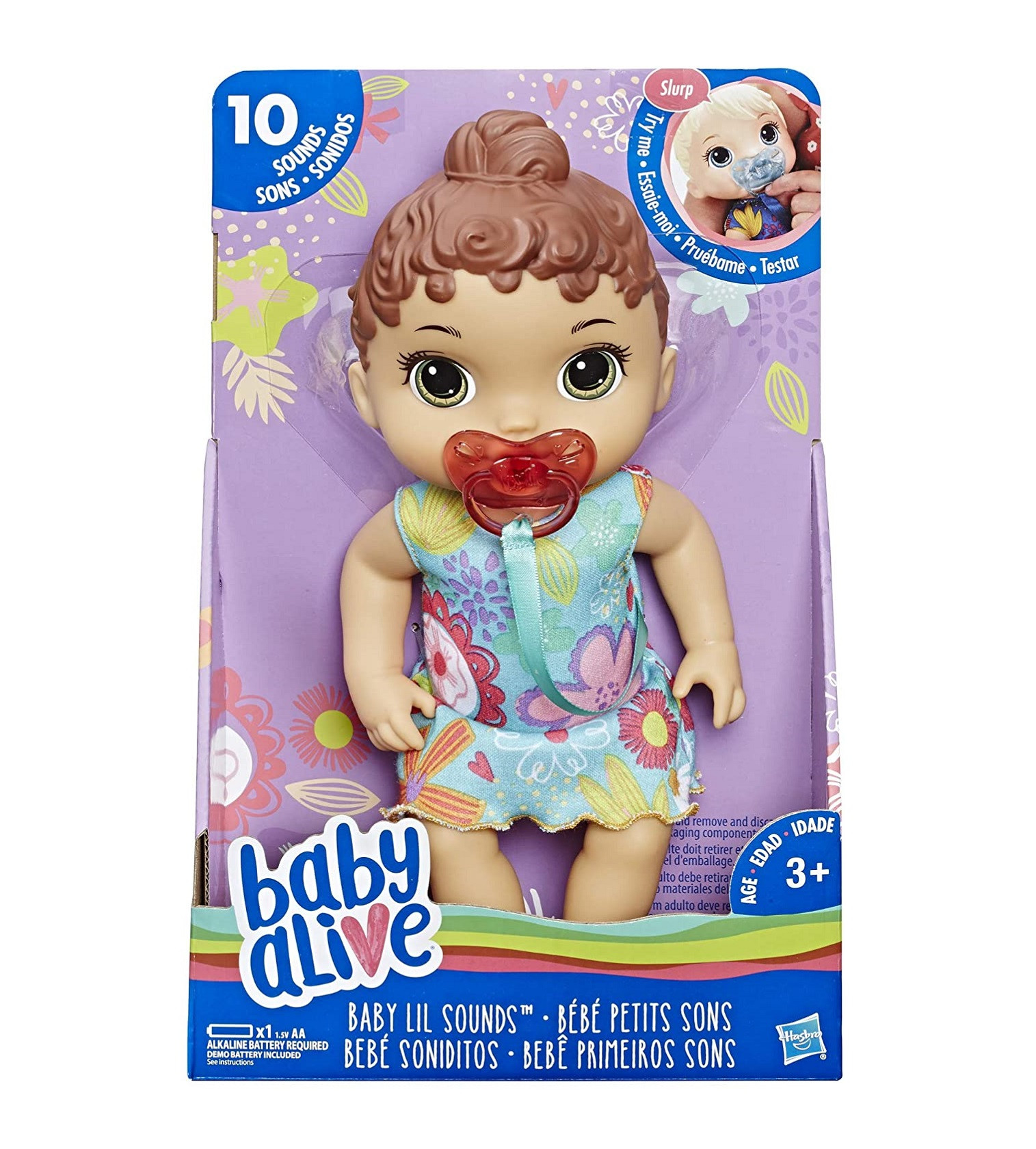 Купить Кукла интерактивная Baby Alive Малышка Лил брюнетка - фото 1