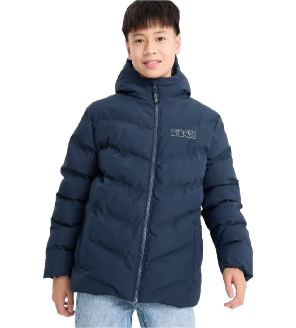 Купити Куртка C&A Quilted jacket with hood - water-repellent Dark blue - фото 1