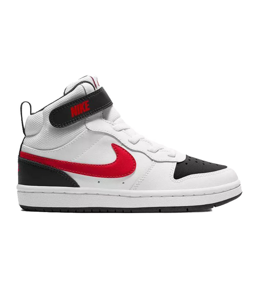 Купити Кросівки Nike Court Borough Mid 2 White/University Red-Black Blanc/Noir/Universite Rouge - фото 1