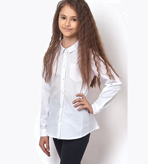 Купити Блузка для дівчинки Mevis біла 2405-01 - фото 1