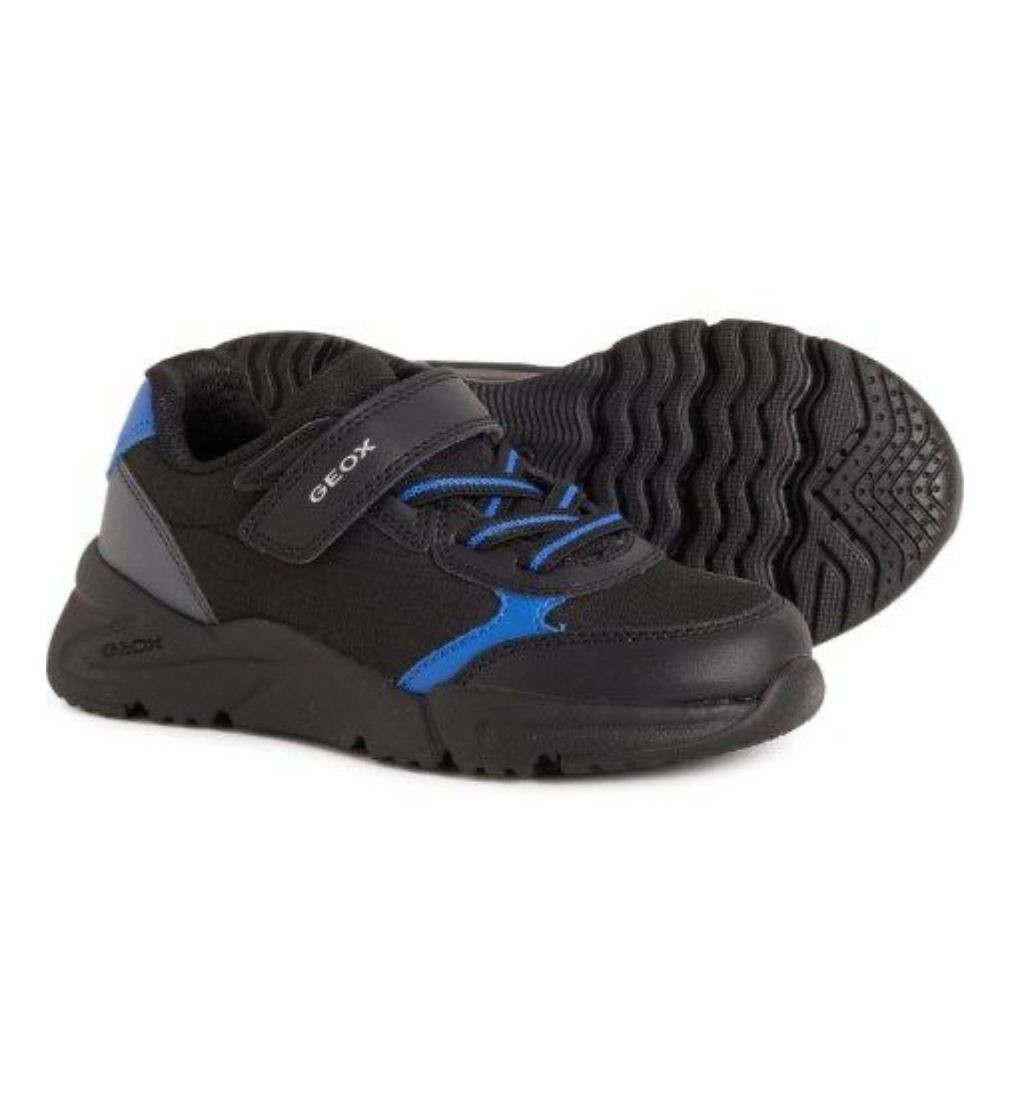 Купити Кросівки Geox Little Boys Loftus Sneakers Black/Royal - фото 1