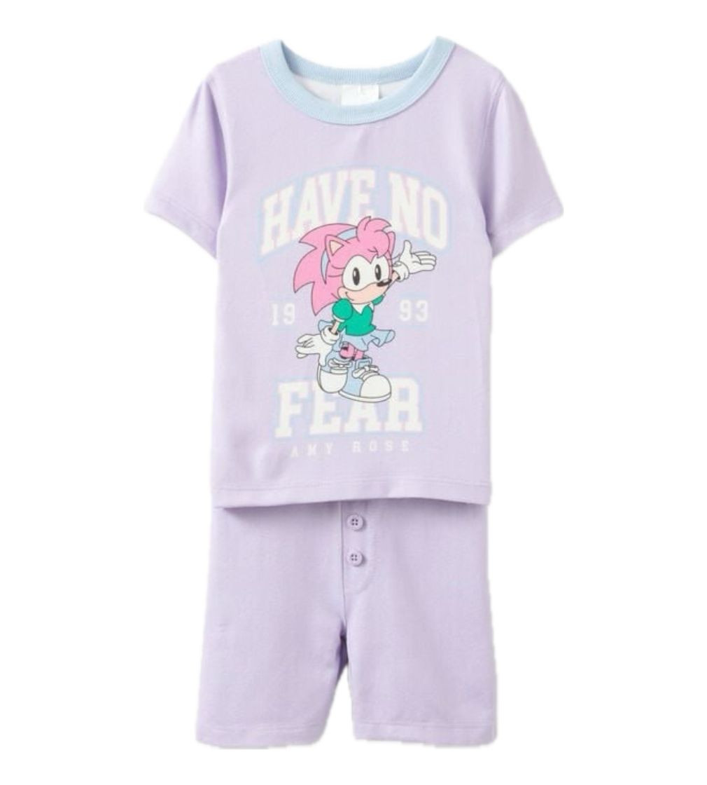 Купить Пижама Cotton On Sonic the Hedgehog Super Soft lcn seg amy rose have no fear/ vintage lilac - фото 1