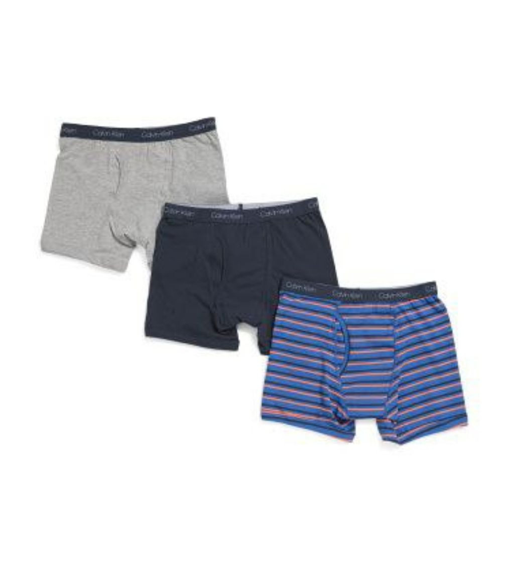 Купить Набор трусиков CALVIN KLEIN Boys 3pk Boxer Briefs Striped - фото 1