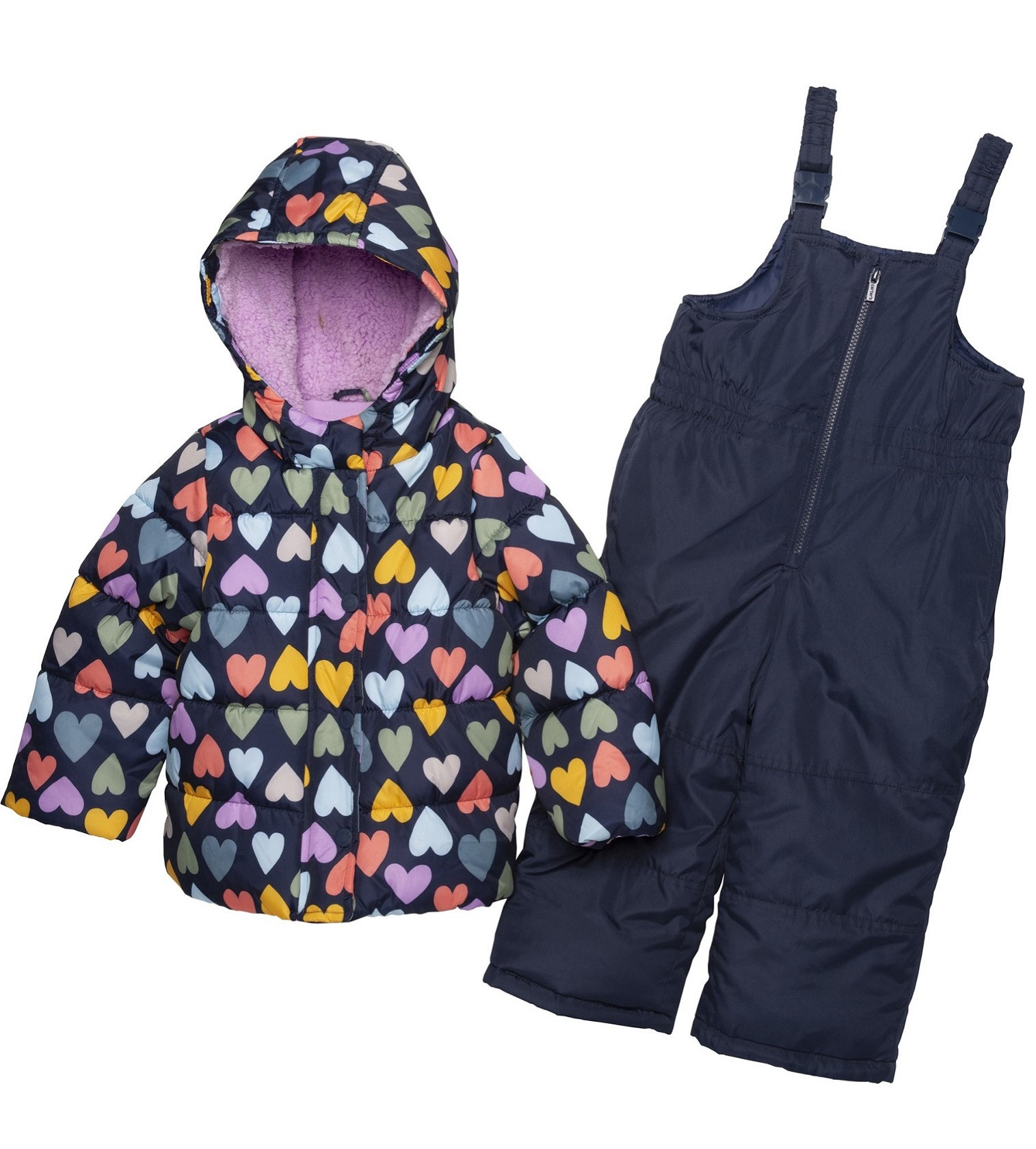 Купить Зимний комплект Carters Heavyweight Water Resistant Snowsuit Multi Heart - фото 1