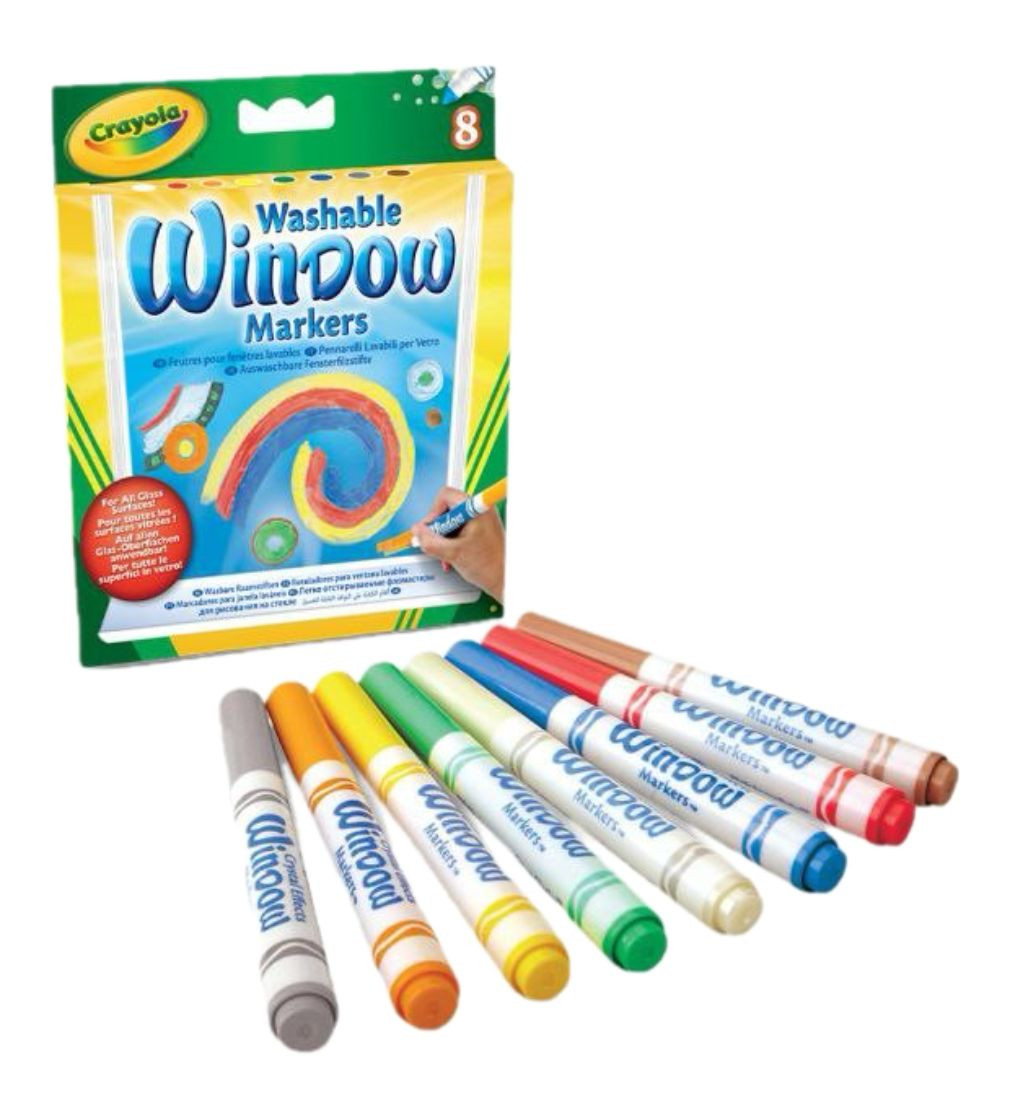 Купить Фломастеры Crayola для рисования на стекле 8 шт - фото 1