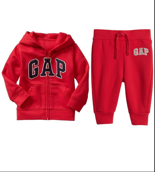 Купить Костюм на флисе Gap babyGap Logo Fleece red wagon - фото 1
