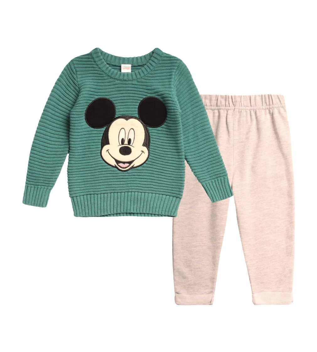 Купить Набор Disney Baby Boys Pants Set Mickey Mouse Green Mickey Big Face - фото 1