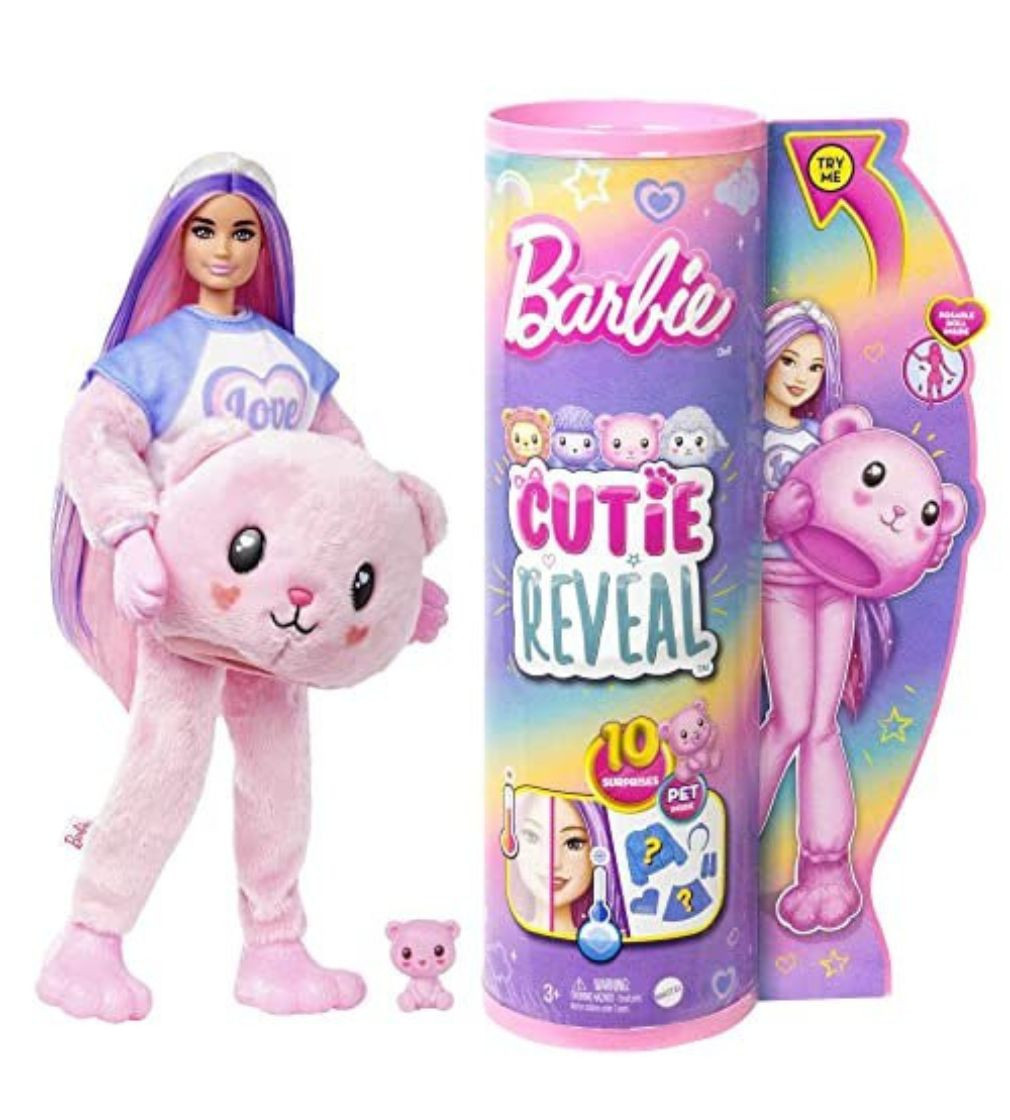 Купить Кукла Barbie Cutie Reveal Мягкие и пушистые Медвежонок - фото 1